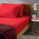 Habitat red brushed cotton fitted sheet double, UK version