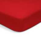Habitat red brushed cotton fitted sheet double, UK version