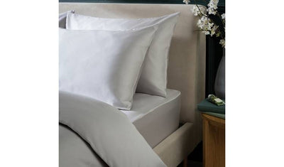 Habitat Cotton 800 Thread Count Standard Pillowcase Pair in Grey, Size 75x50cm