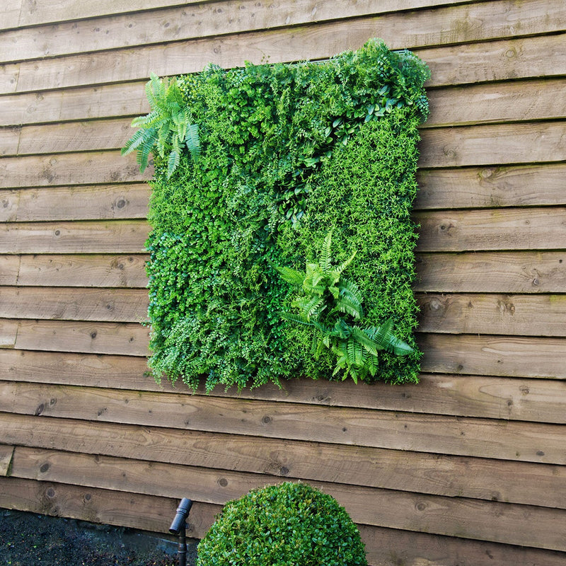 Artificial foliage wall panel by Tree Locate, pack of 5 - British product