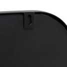 Habitat rectangular wall mirror with shelf in black, 60x28x10cm, UK version