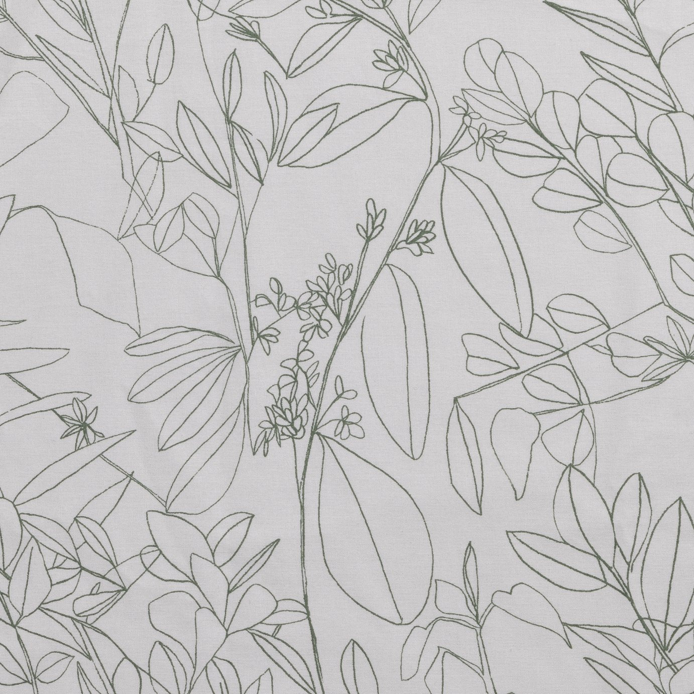 Habitat green and white floral blackout curtains 117x137cm, UK version