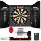 Winmau Man Cave dartboard and darts gift set (British brand)