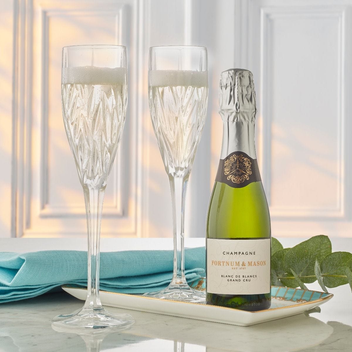 Fortnum's Champagne Blanc de Blancs NV 20cl, imported from the UK