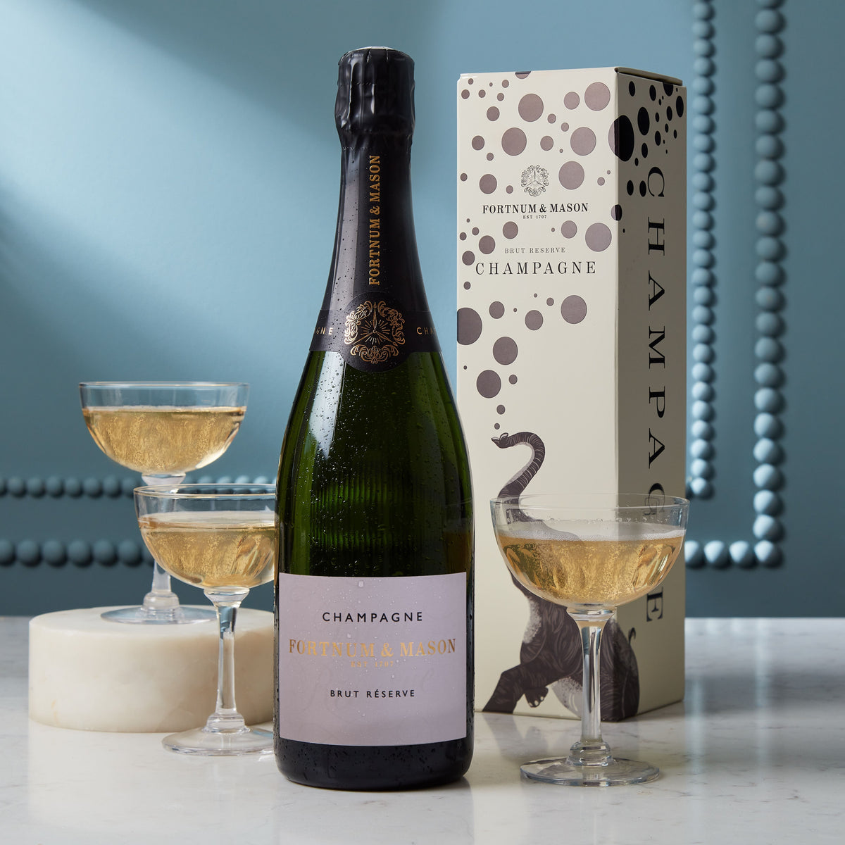 Fortnum's Brut Réserve Champagne gift box 75cl, UK version