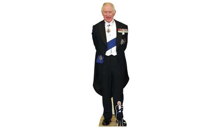 Star Cutouts Regal King Charles life-size cardboard cutout (British brand)