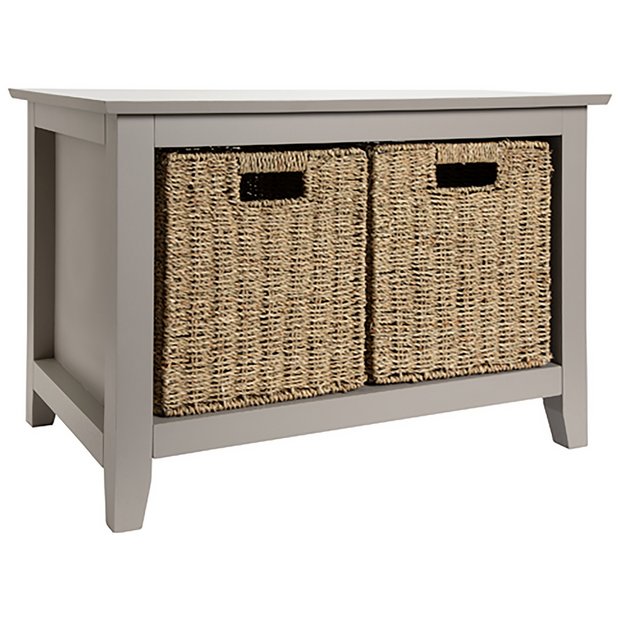 Argos Home Grey Shoe Storage Bench for 4 pairs - British product