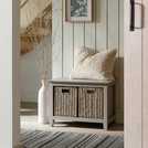 Argos Home Grey Shoe Storage Bench for 4 pairs - British product