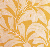 Habitat cotton bedding set yellow linear leaf print single, UK version