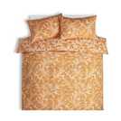 Habitat cotton bedding set yellow linear leaf print single, UK version