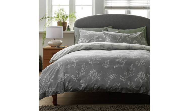 Argos Home Floral Trail Grey Bedding Set King Size - British product