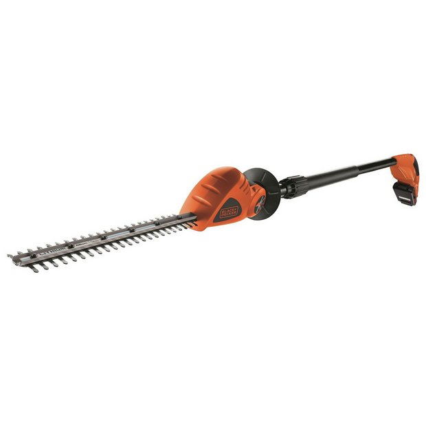 Black + Decker cordless pole hedge trimmer 43cm - British product