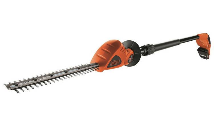 Black + Decker cordless pole hedge trimmer 43cm - British product