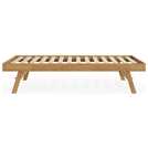 GFW single wooden trundle bed with oak finish, UK version
