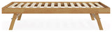 GFW single wooden trundle bed with oak finish, UK version
