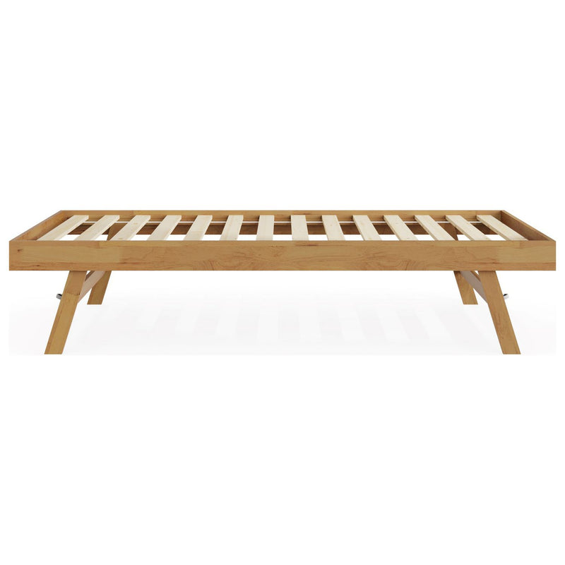 GFW single wooden trundle bed with oak finish, UK version