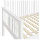 GFW Madrid single day wooden bed frame in white - British product