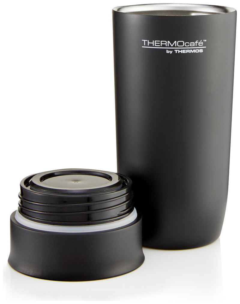 Thermos Thermocafe Push-Button Lid Tumbler Black 360ml (British brand)