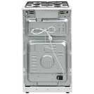 Bush 50cm twin cavity gas cooker in white - British product