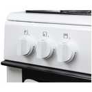Bush 50cm twin cavity gas cooker in white - British product
