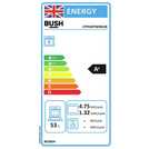 Bush 50cm twin cavity gas cooker in black - British product