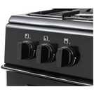 Bush 50cm twin cavity gas cooker in black - British product