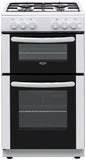 Bush twin cavity gas cooker white 50cm - British product