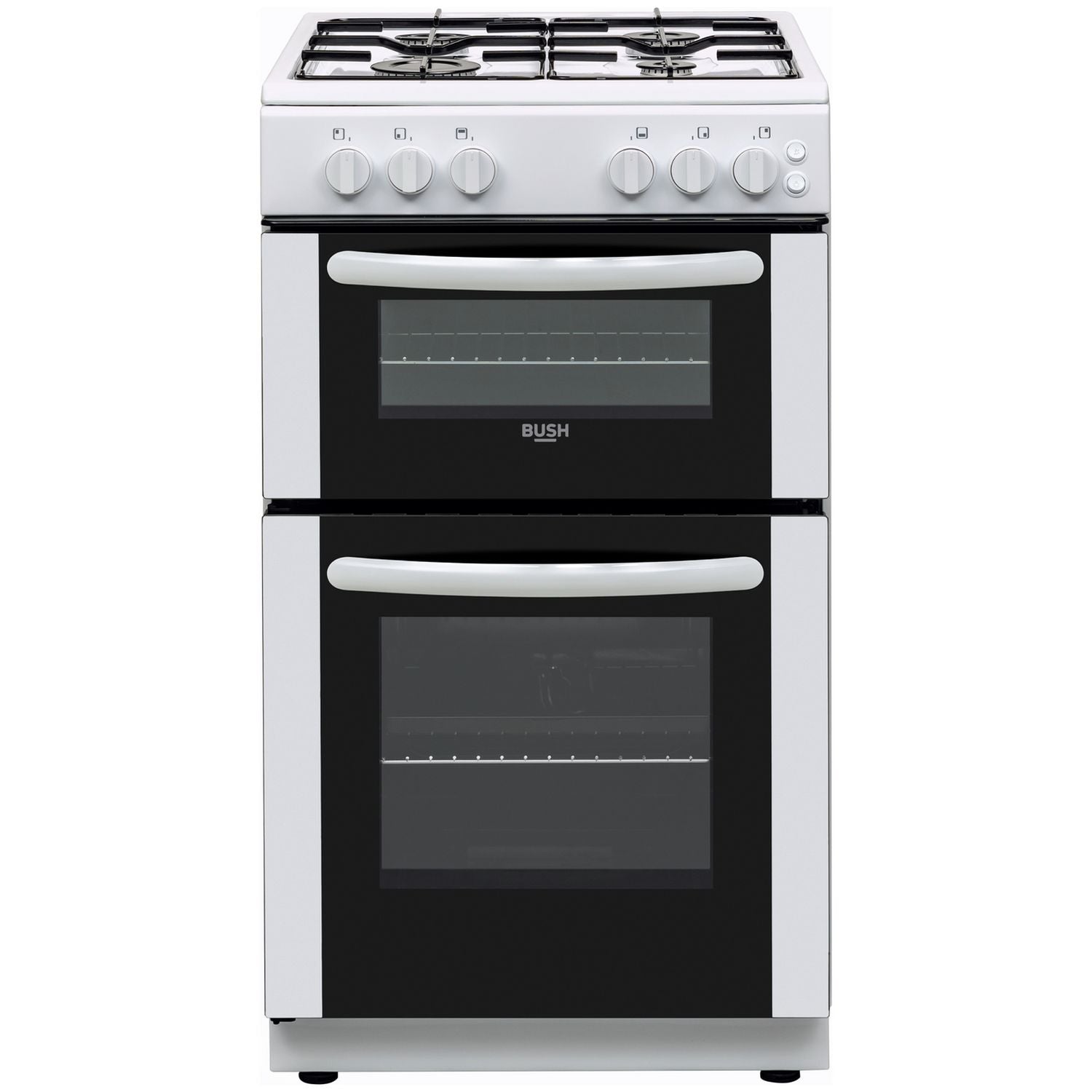 Bush twin cavity gas cooker white 50cm - British product
