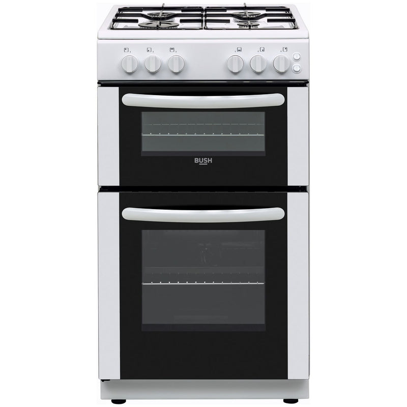 Bush twin cavity gas cooker white 50cm - British product