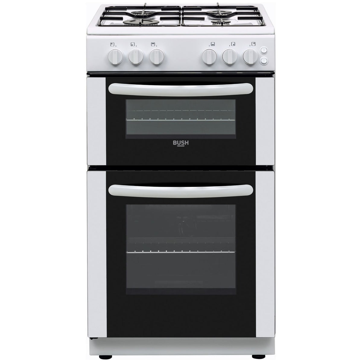 Bush twin cavity gas cooker white 50cm - British product