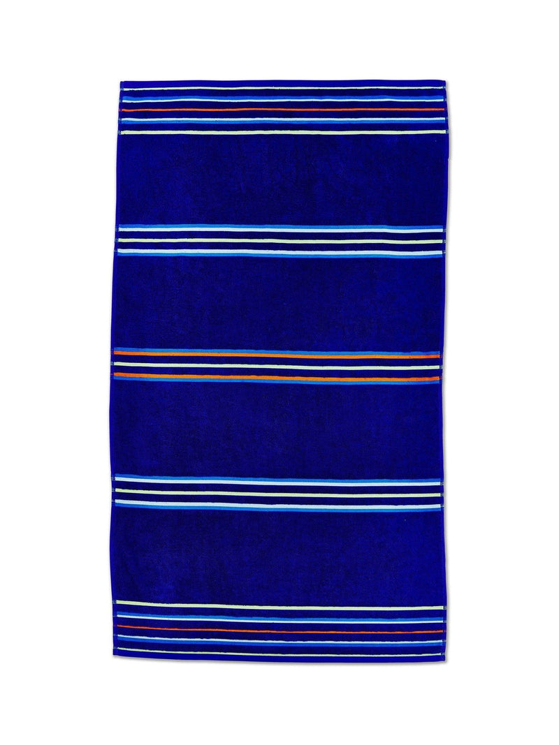 Catherine Lansfield blaue Regenbogen Jacquard-Strandtücher, UK-Version
