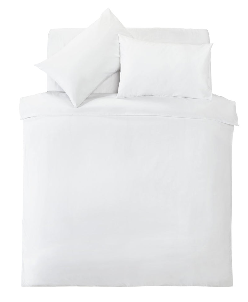 Silentnight Supersoft plain white duvet set double (British brand)