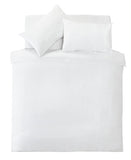 Silentnight Supersoft plain white duvet set double (British brand)