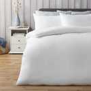 Silentnight Supersoft plain white duvet set double (British brand)