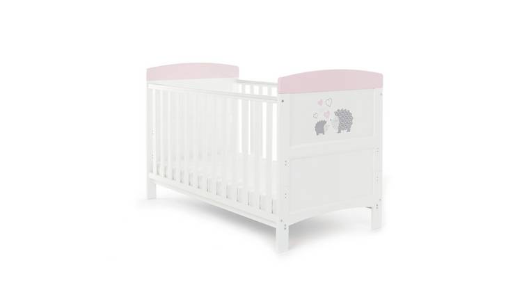 Obaby Hedgehog Cot Bed with Fibre Mattress – Pink GOODS Argos