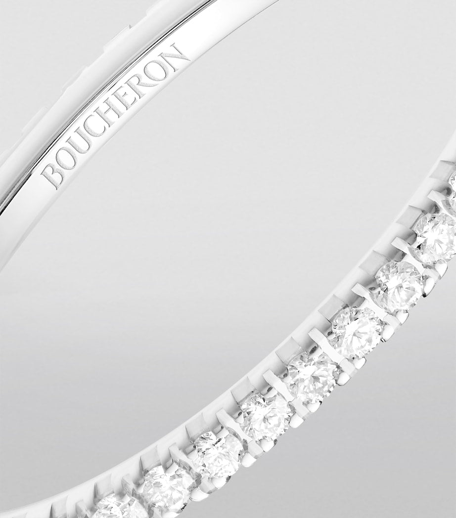 Boucheron white gold diamond wedding band - British product
