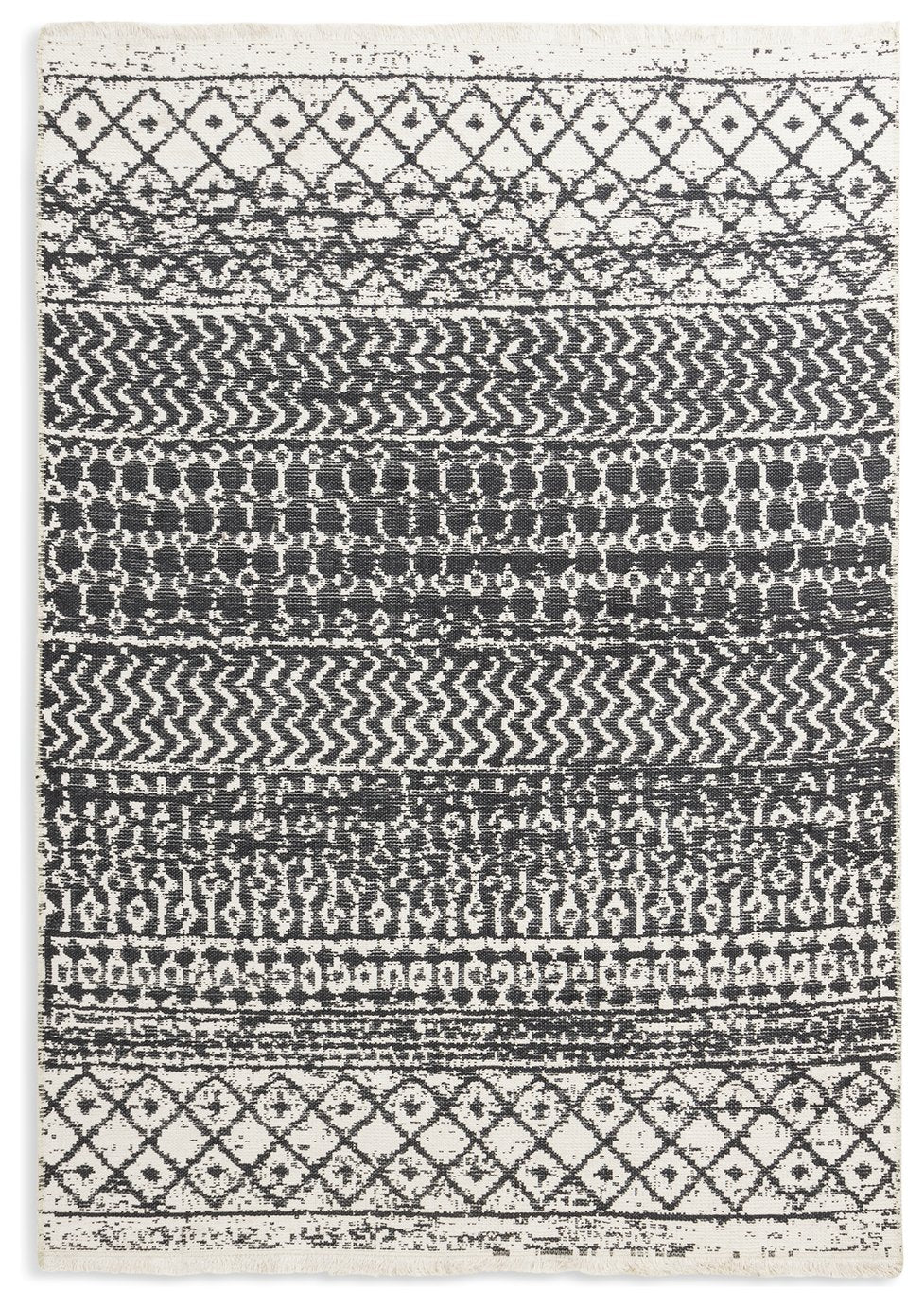 Habitat reversible flatweave rug grey 120x170cm, UK version