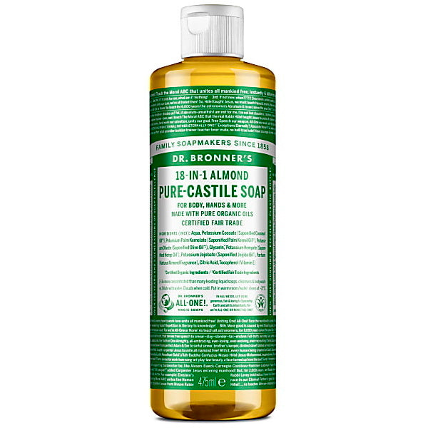 Dr Bronner Almond Castile Liquid Soap - 473ml GOODS Superdrug   