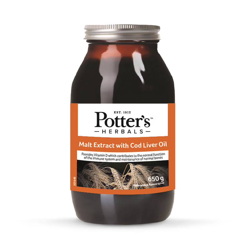 Potters Butterscotch Malt Extract (with Cod Liver Oil) 650g