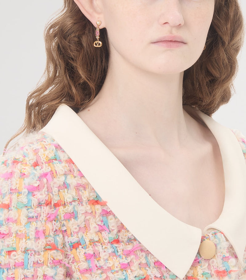 Valentino Garavani Crystal Ovalette earrings in metal (British brand)