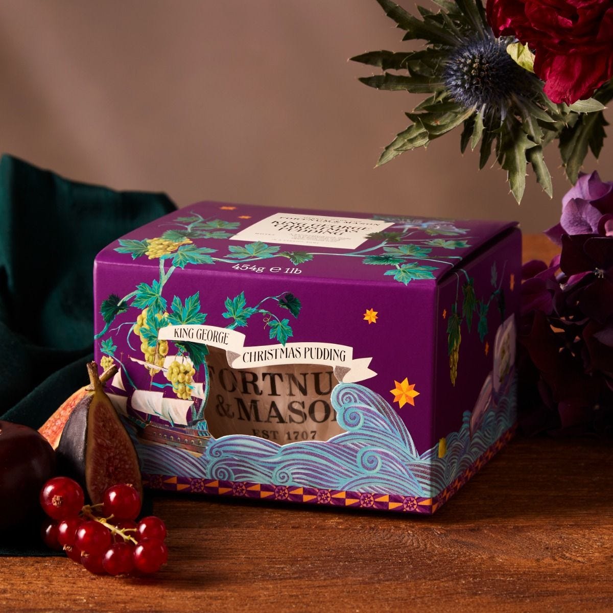 Fortnum & Mason King George Christmas Pudding 454g - British product