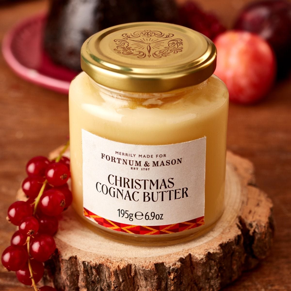 Fortnum's Christmas Cognac Butter 195g, imported from the UK