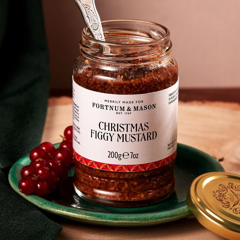 Wholegrain figgy mustard with festive spices 200g (British brand)