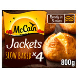 McCain Ready Baked Jacket Potatoes x4 800g GOODS Sainsburys   