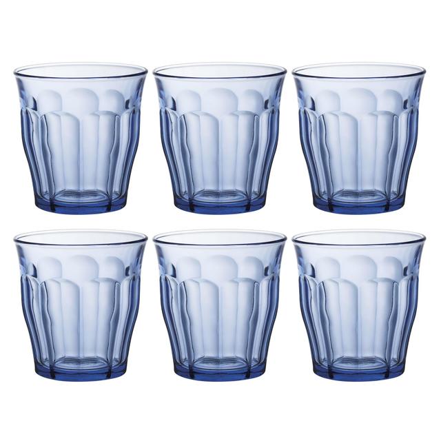 Duralex Picardie Tumbler Set 310ml Marine Blue   6 per pack GOODS M&S   