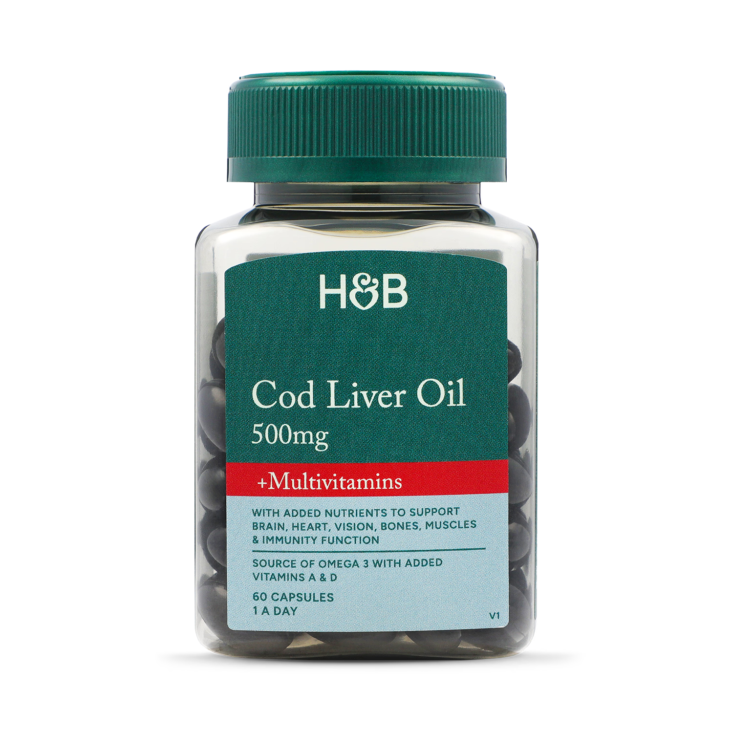 Holland Barrett cod liver 60 capsules, UK version