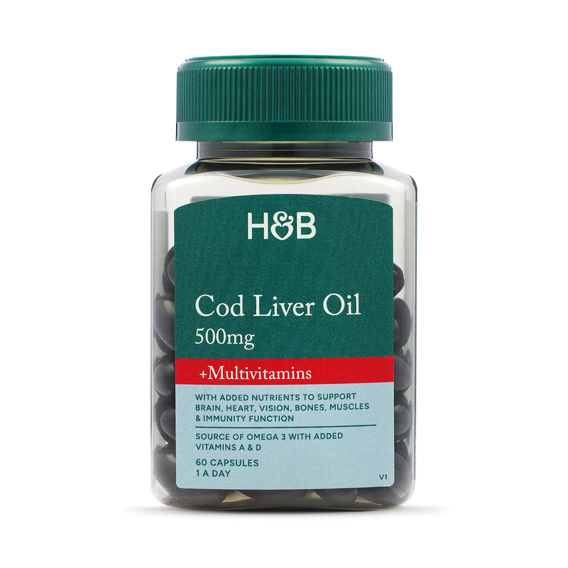 Holland Barrett cod liver 60 capsules, UK version