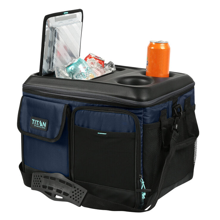 Titan 50 can collapsible cooler with table top, UK version