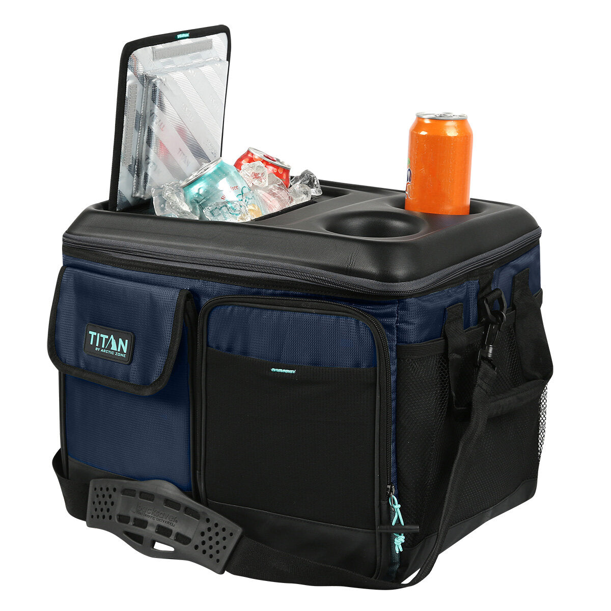 Titan 50 can collapsible cooler with table top, UK version