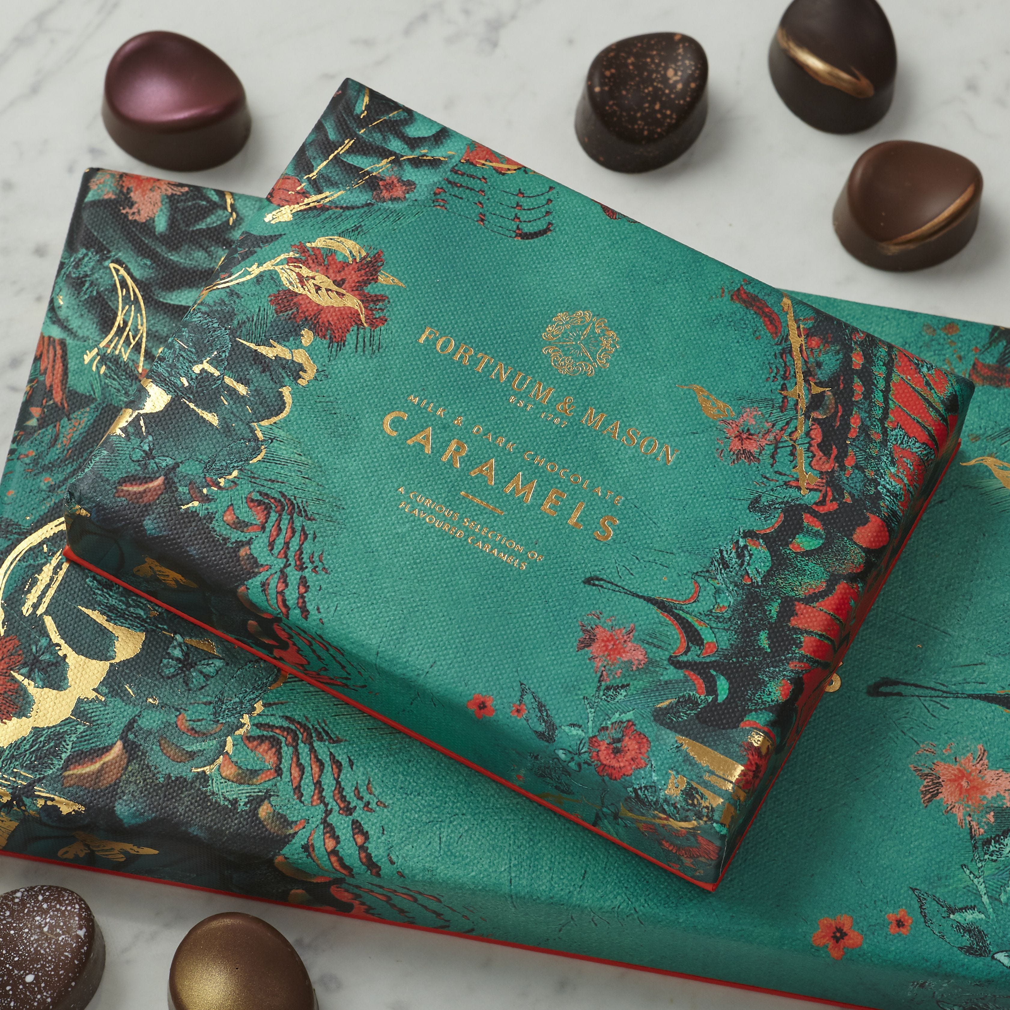 Fortnum's chocolate caramels selection box 108g (British brand)